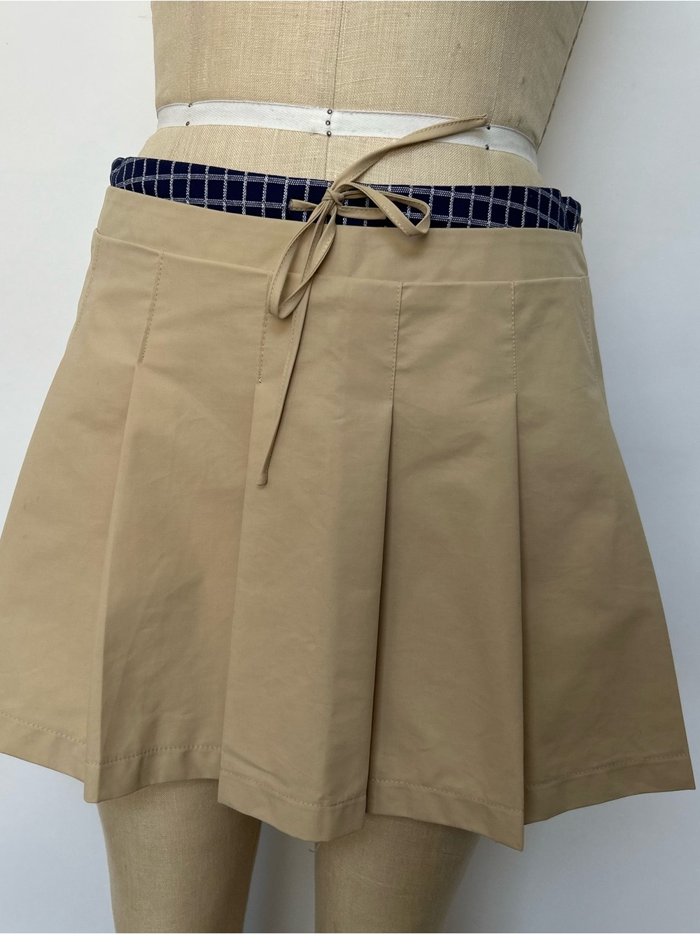 Primark Beige Circle Skirt with Tie Waist